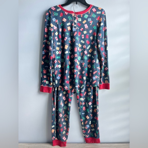 CUDDL DUDS Women's 2-Pc. Brushed Sweater Knit Printed Jogger Pajamas Set - Picture 2 of 9